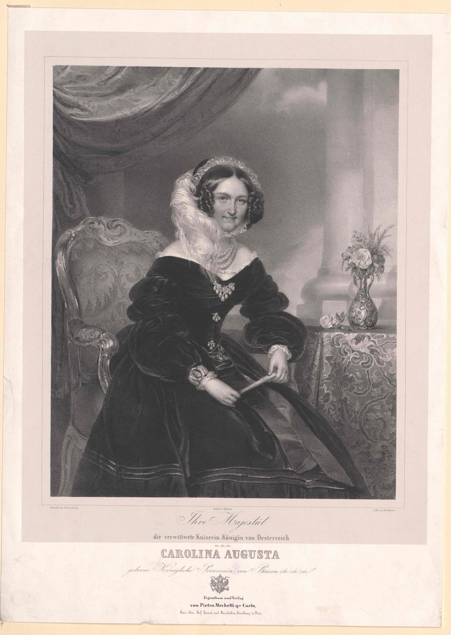 バイエルン王女（1792-1873）カロリーネ 作： アーティスト不明