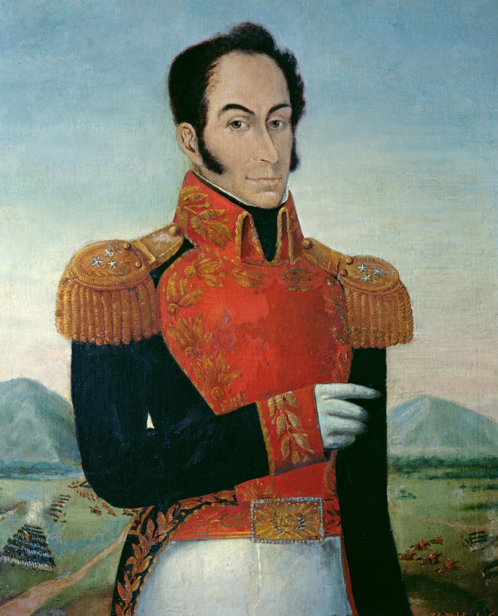 サイモン・ボリバル（1783-1830） 作： アルトゥーロ・ミケレナ