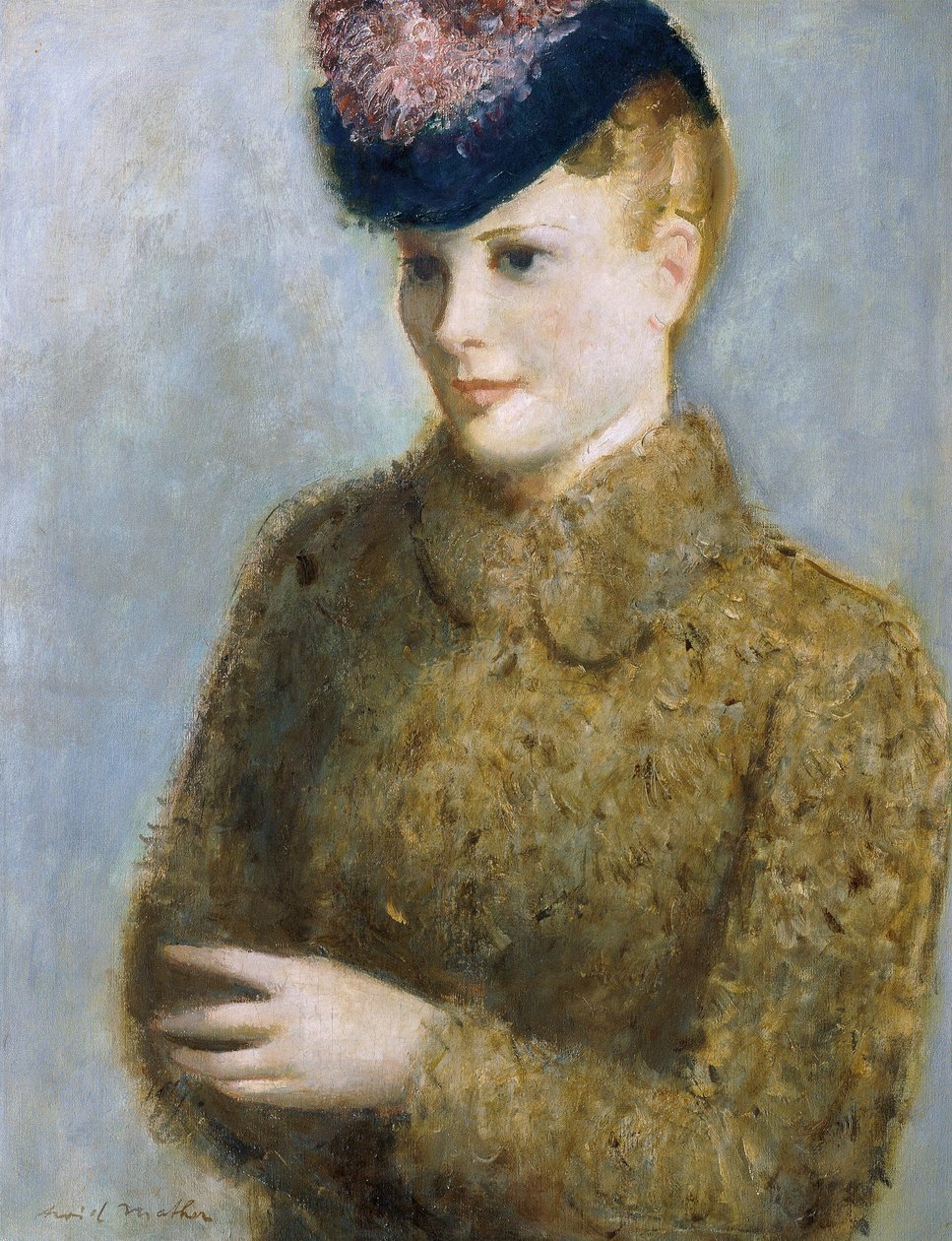 少女の肖像画 作： Arvid Mather