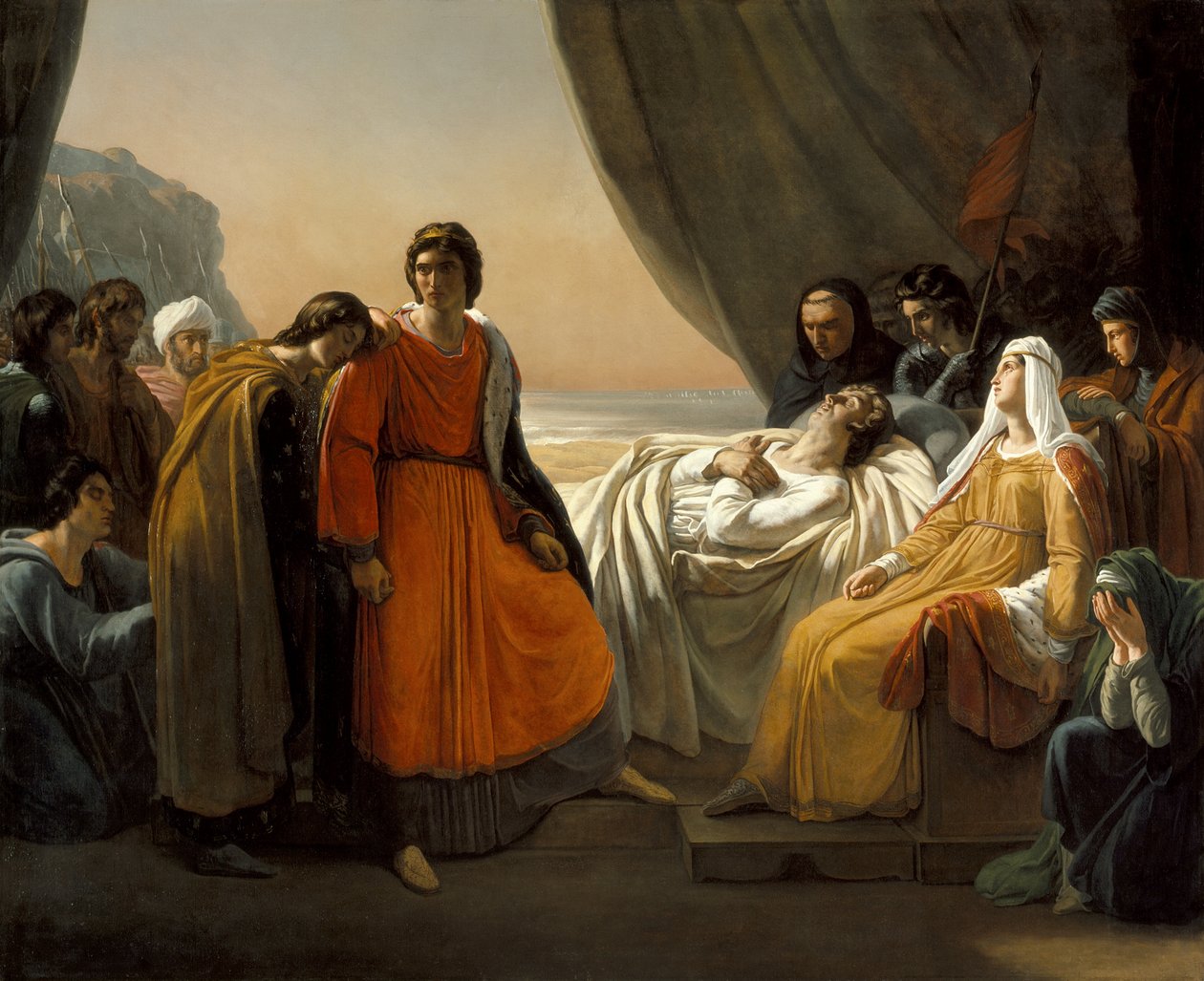 セントルイスの死、c。 1817 作： アリー・シェファー