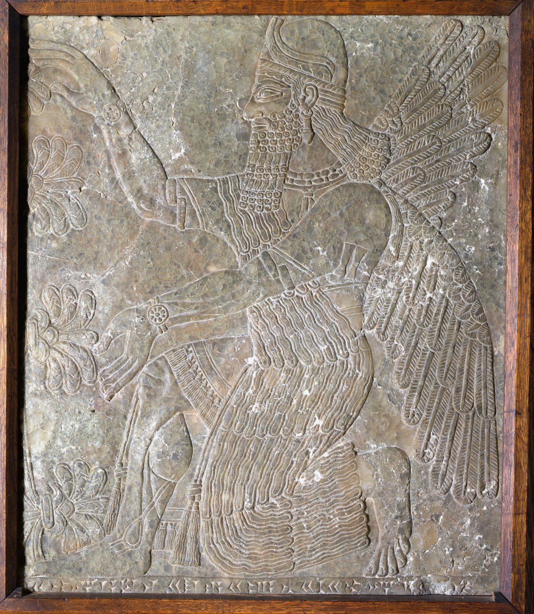 アシュルバニパル1世を描いた石板（紀元前668〜626年） 作： アッシリア人