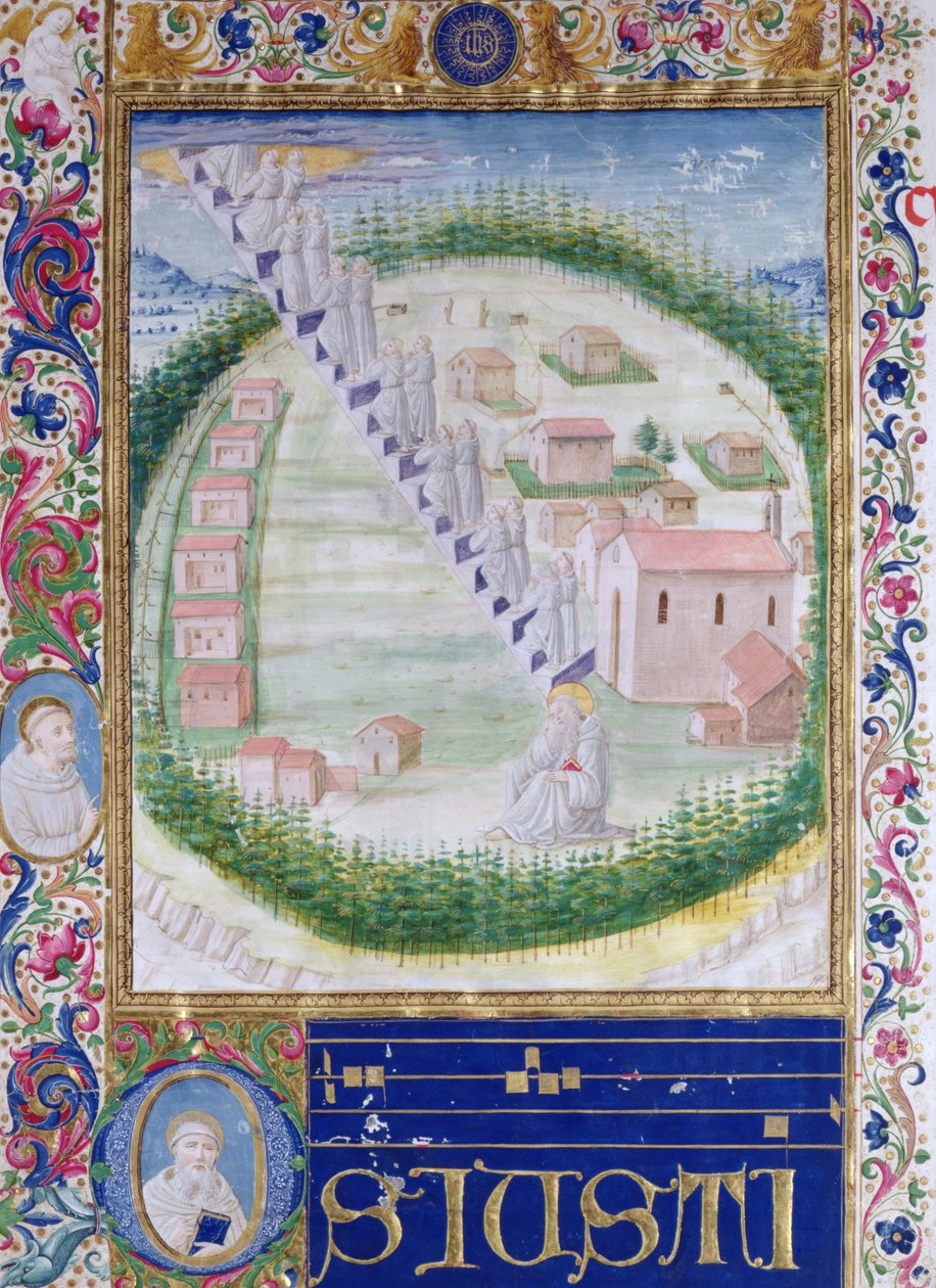 聖ロマールの夢（c.951-1027）c.1502 作： ガブリエロ・ディ・ヴァンティ・ディ・バルトロ・アッタヴァンテ
