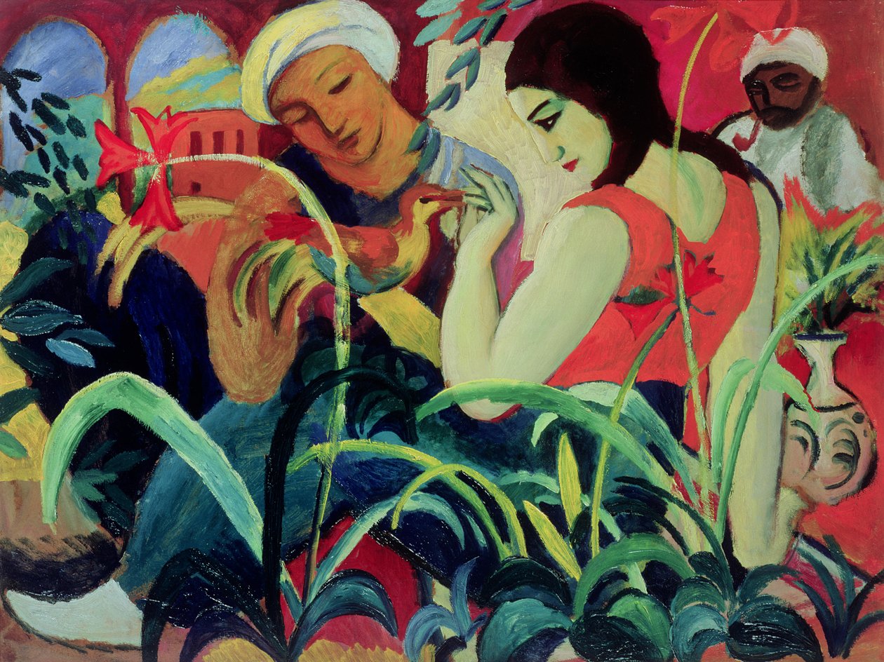 オリエンタル女性（オダリスク）、1912 作： オーガストマッケ