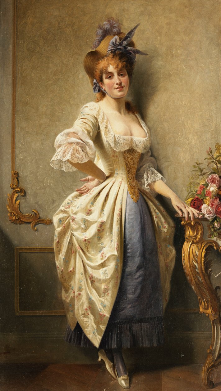 若い美しさ、1884 作： オーガスト・ヌープ