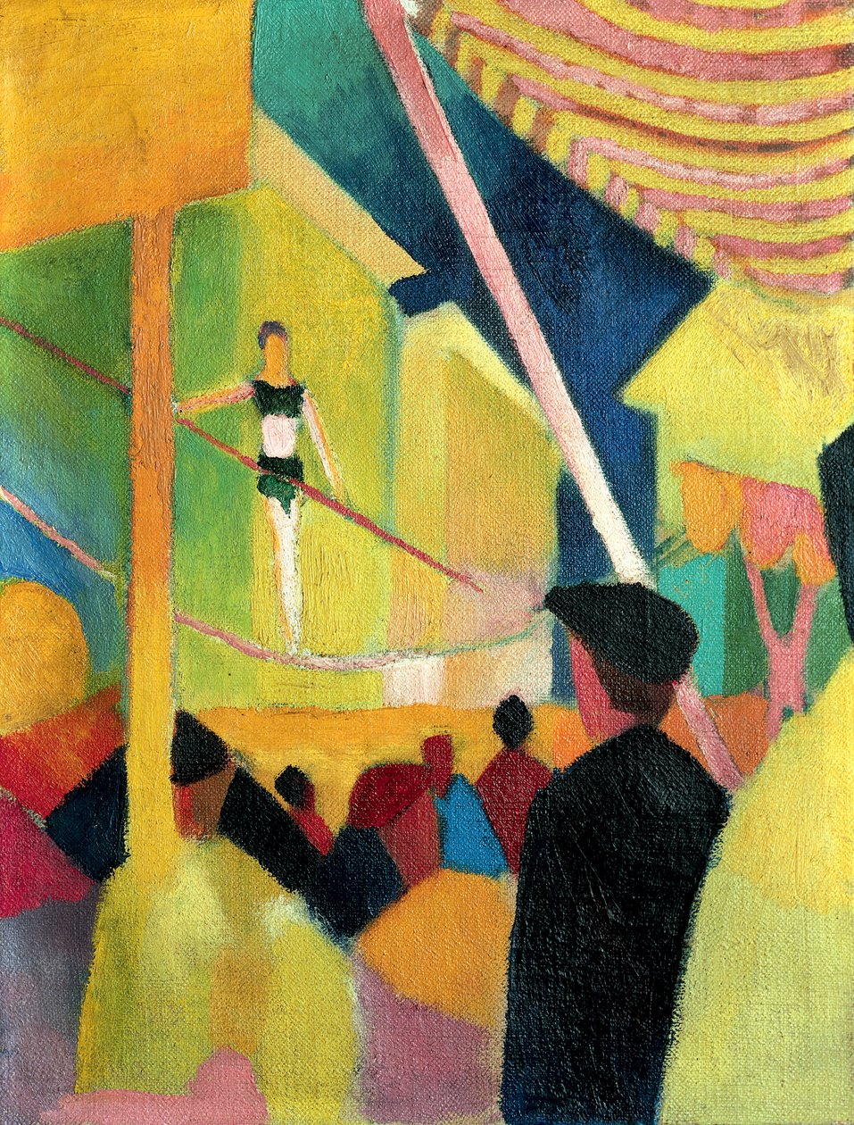綱渡り、c。 1913 作： オーガストマッケ