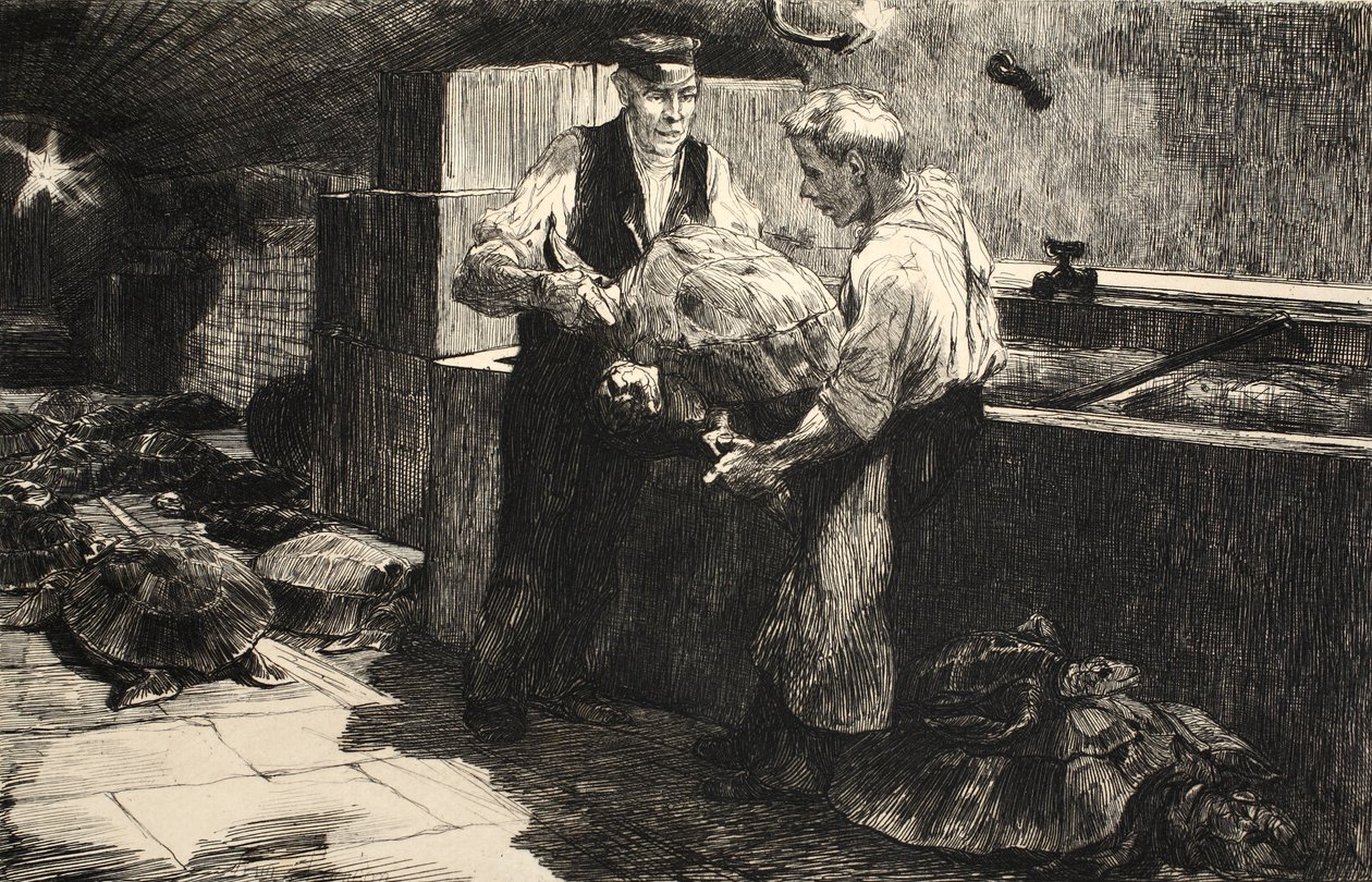 「La Rue a Londres」のイラスト、パブ。 G. Charpentier et Cie、1884年 作： オーギュストアンドレランコン