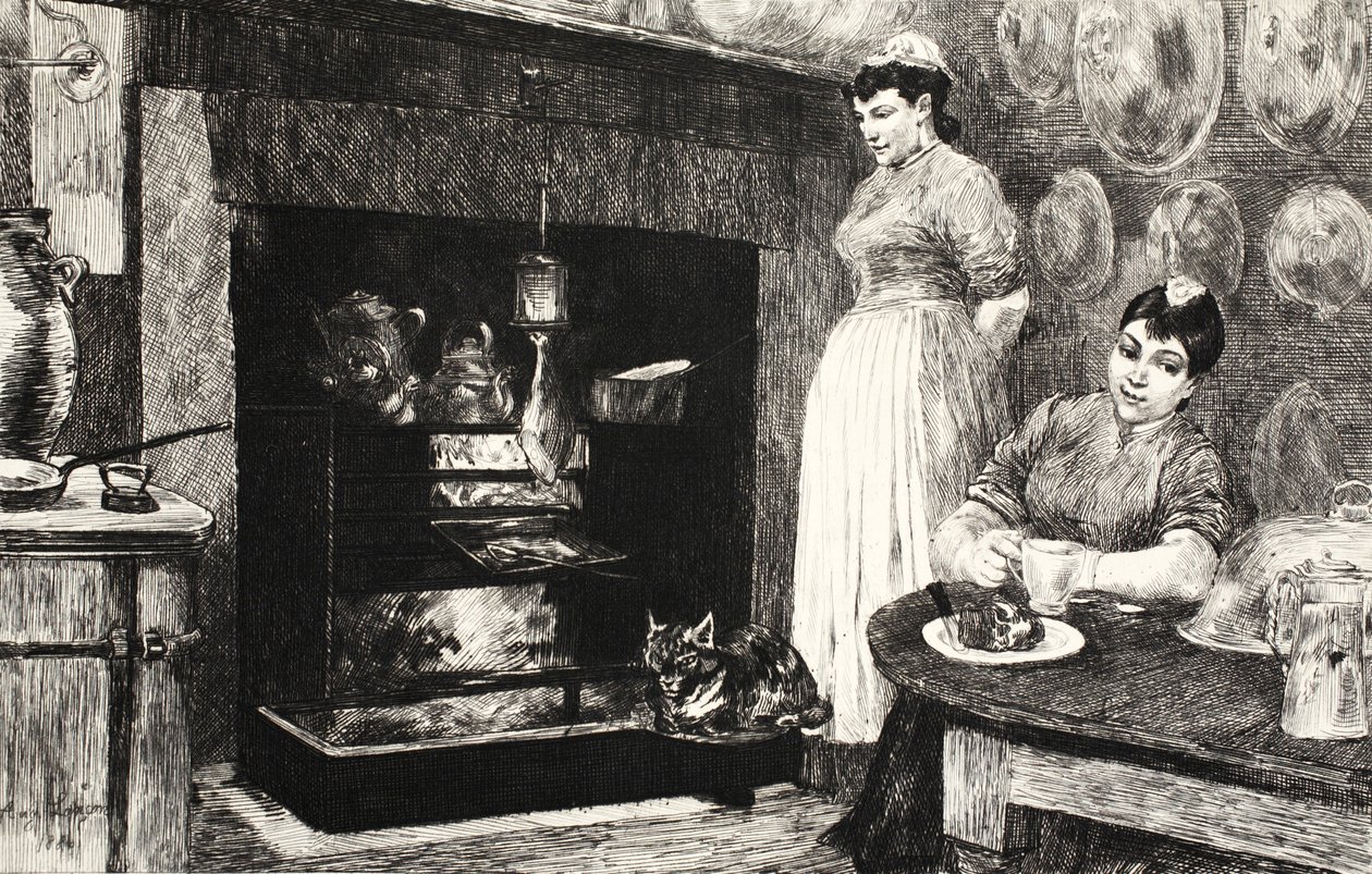 「La Rue a Londres」のイラスト、パブ。 G. Charpentier et Cie、1884年 作： オーギュストアンドレランコン