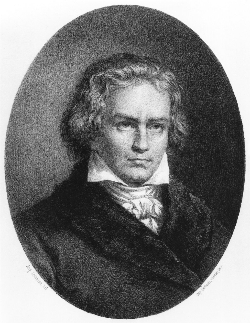 ルートヴィヒヴァンベートーベン（1770〜1827） 作： オーギュスト・チャールズ・ルモワン