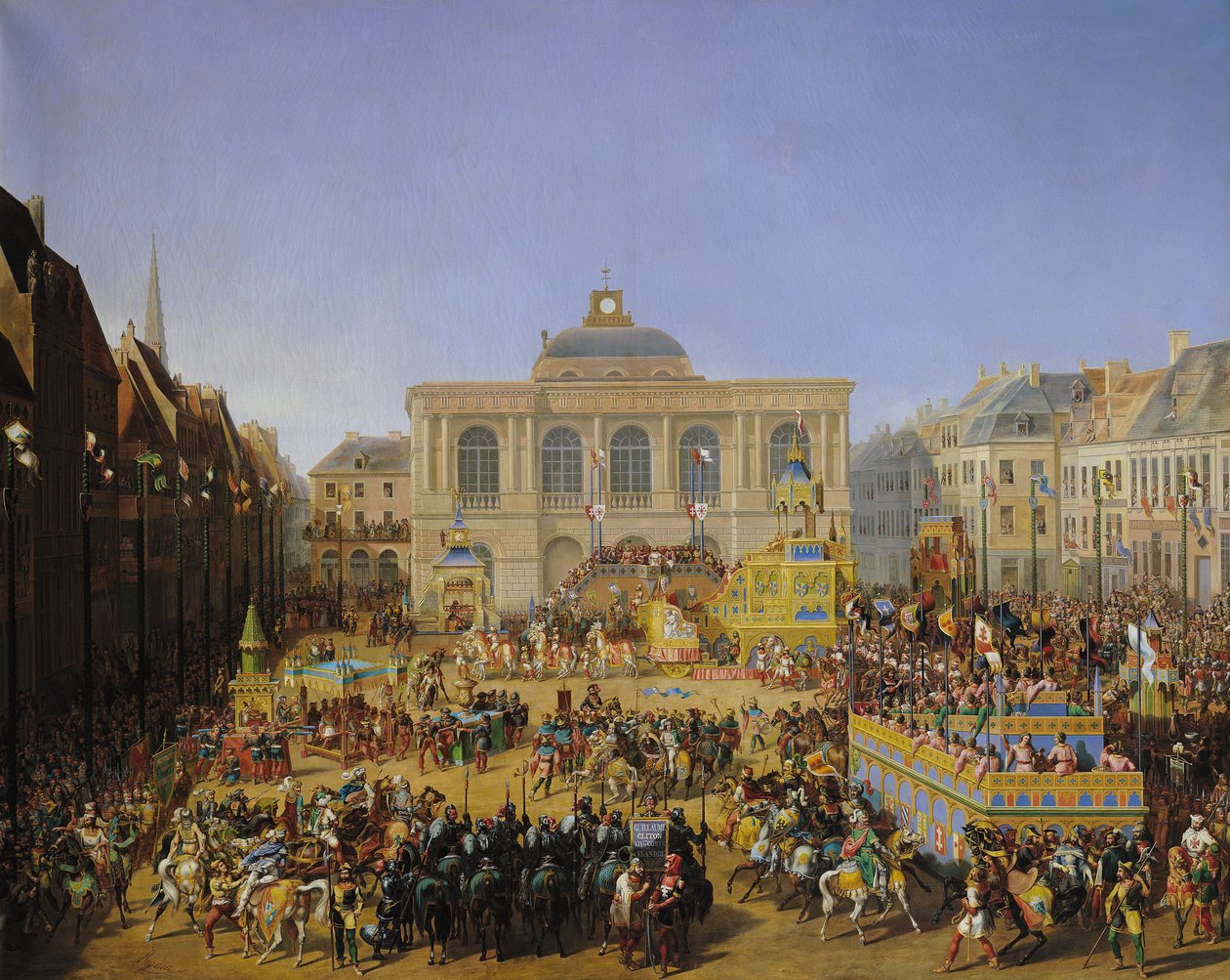 1846年のサントメールのケルメッセ 作： オーギュストジャックレニエ