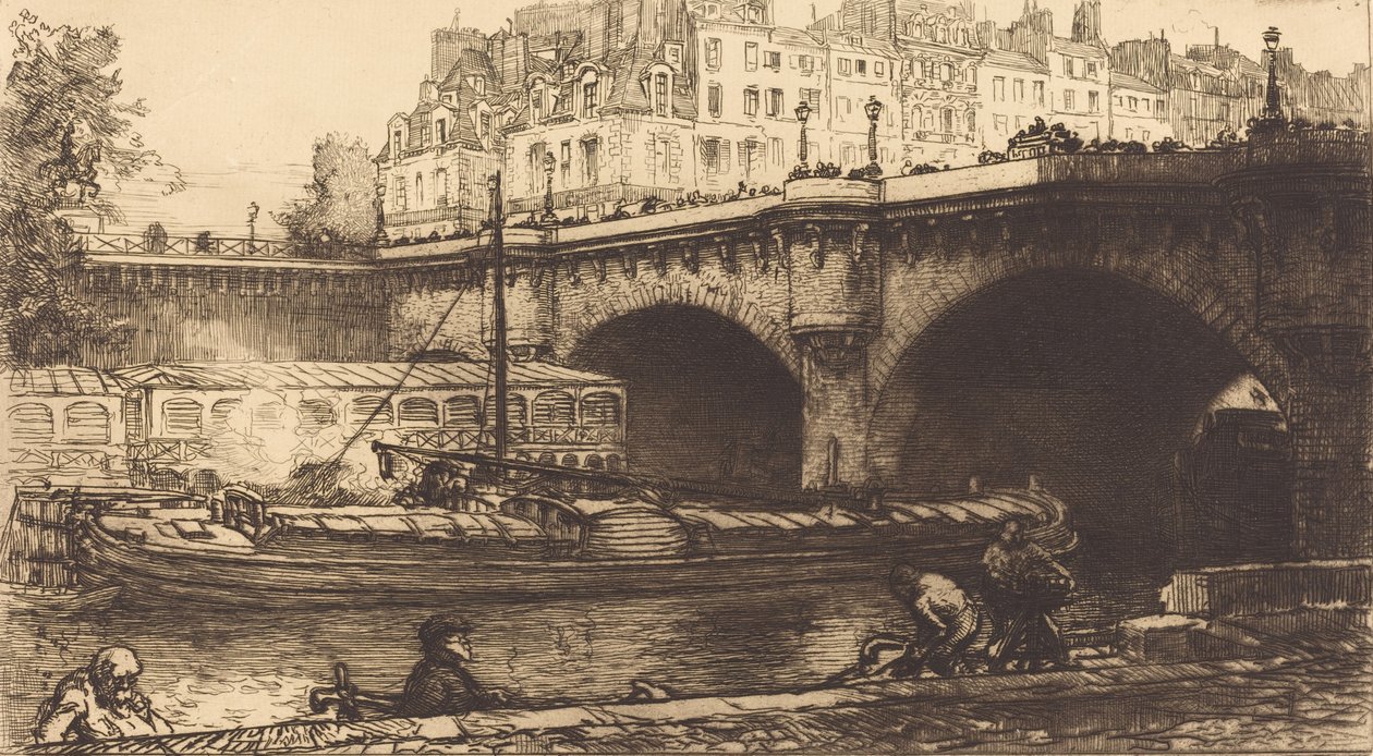 新しい橋、1901 年。 作： オーギュスト・ルペール