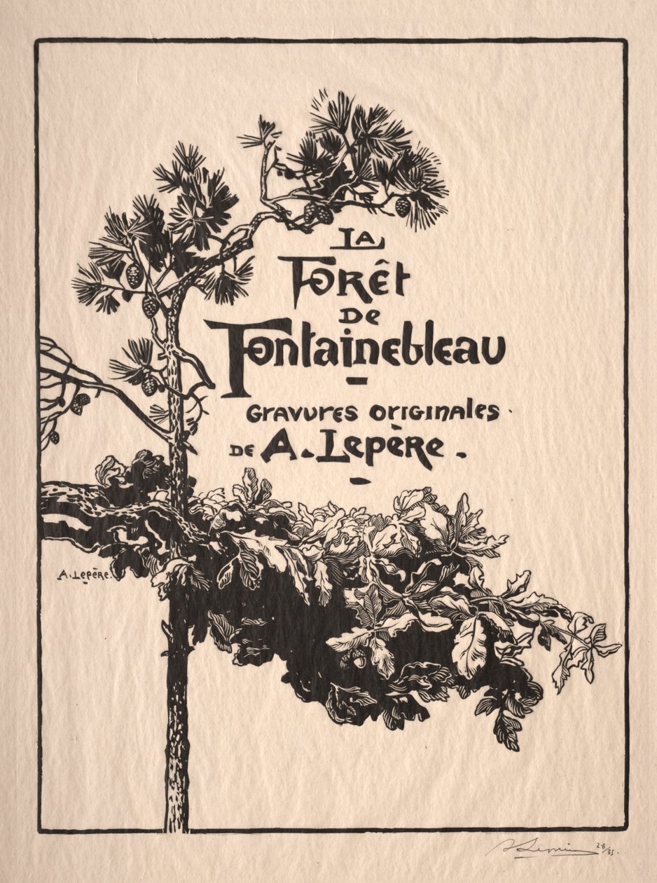 Fontainebleau：Frontispiece。 作： オーギュスト・ルイ・ルペール