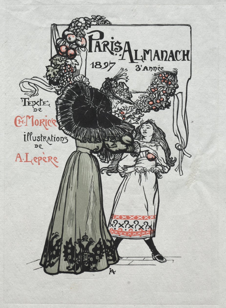 パリ年鑑、1897年：表紙 作： オーギュスト・ルイ・ルペール