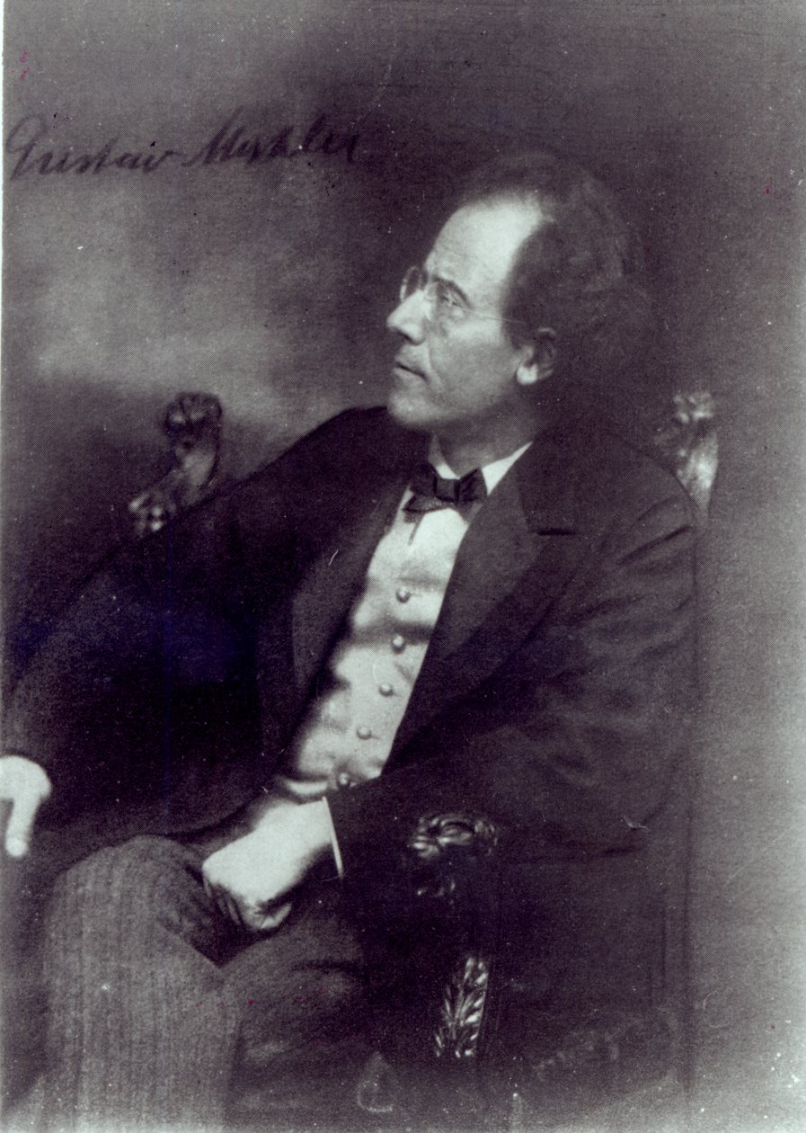 グスタフ・マーラーの肖像、1907年頃 作： オーストリアの写真家
