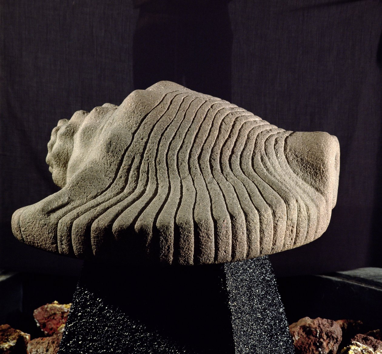Sea Snail Shell、c.1500（198376と207559も参照） 作： アステカ