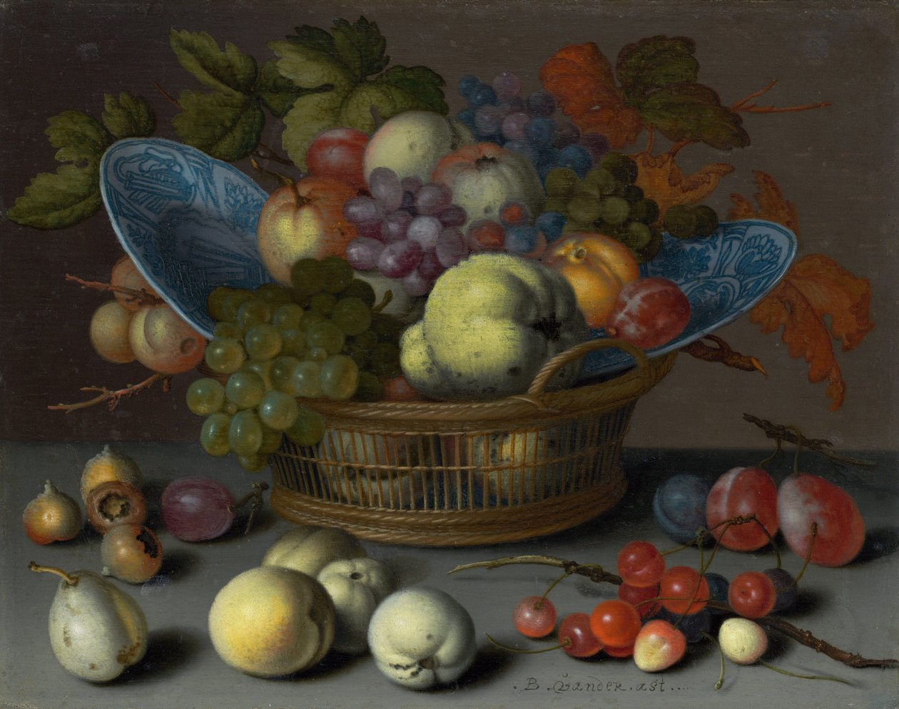 果物のバスケット、c。 1622年。 作： バルタザール・ファン・デル・アスト