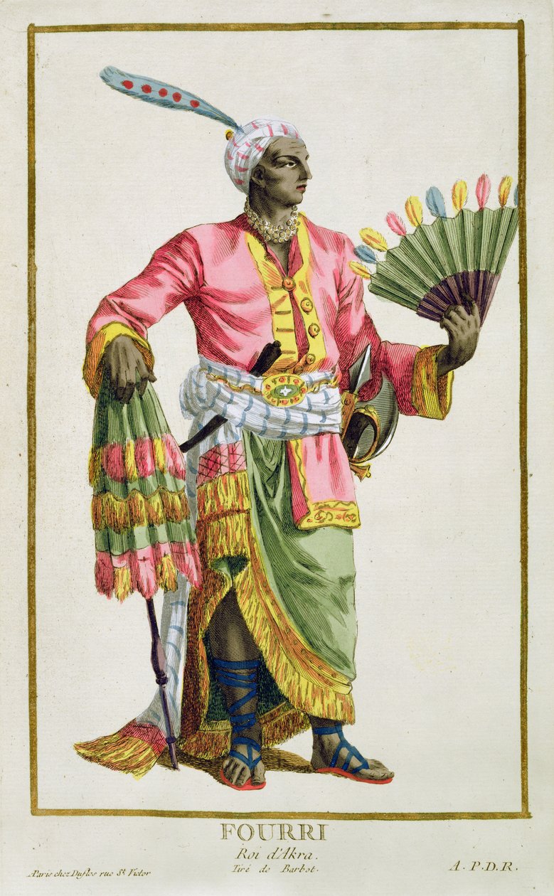 アクラの王、フーリ、ピエールデュフロス（1742-1816）、1780（銅版画）によって彫刻 作： バーボット