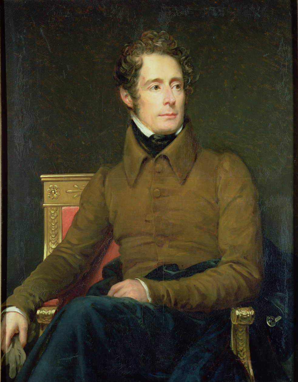 アルフォンスデラマルティーヌの肖像（1790〜1869年）、1831年 作： バロン・フランソワ・パスカルサイモン・ジェラール