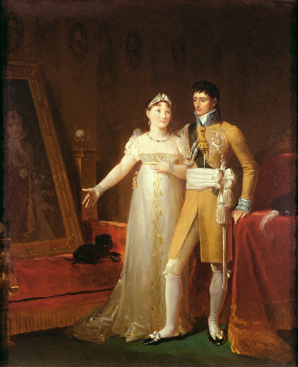 ヴュルテンベルクのジェロームボナパルト（1784-1860）と妻のキャサリン（1783-1835）の肖像 作： バロン・フランソワ・パスカルサイモン・ジェラール