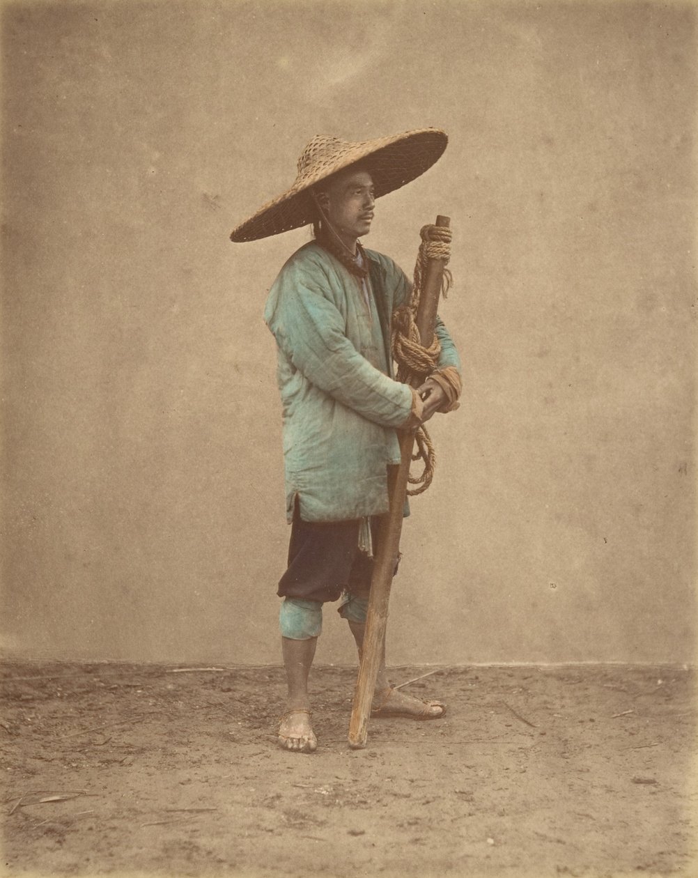 [帽子をかぶった中国人男性]、1870年代。 作： ライムンド・フォン・スティルフリード男爵