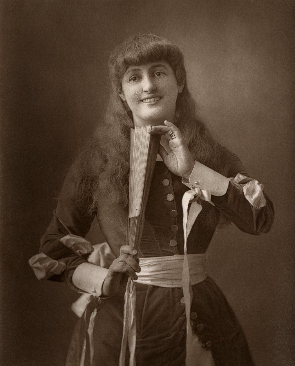 オリバーグランブルのイギリス人女優アリスアサートン、1886年 作： バロー