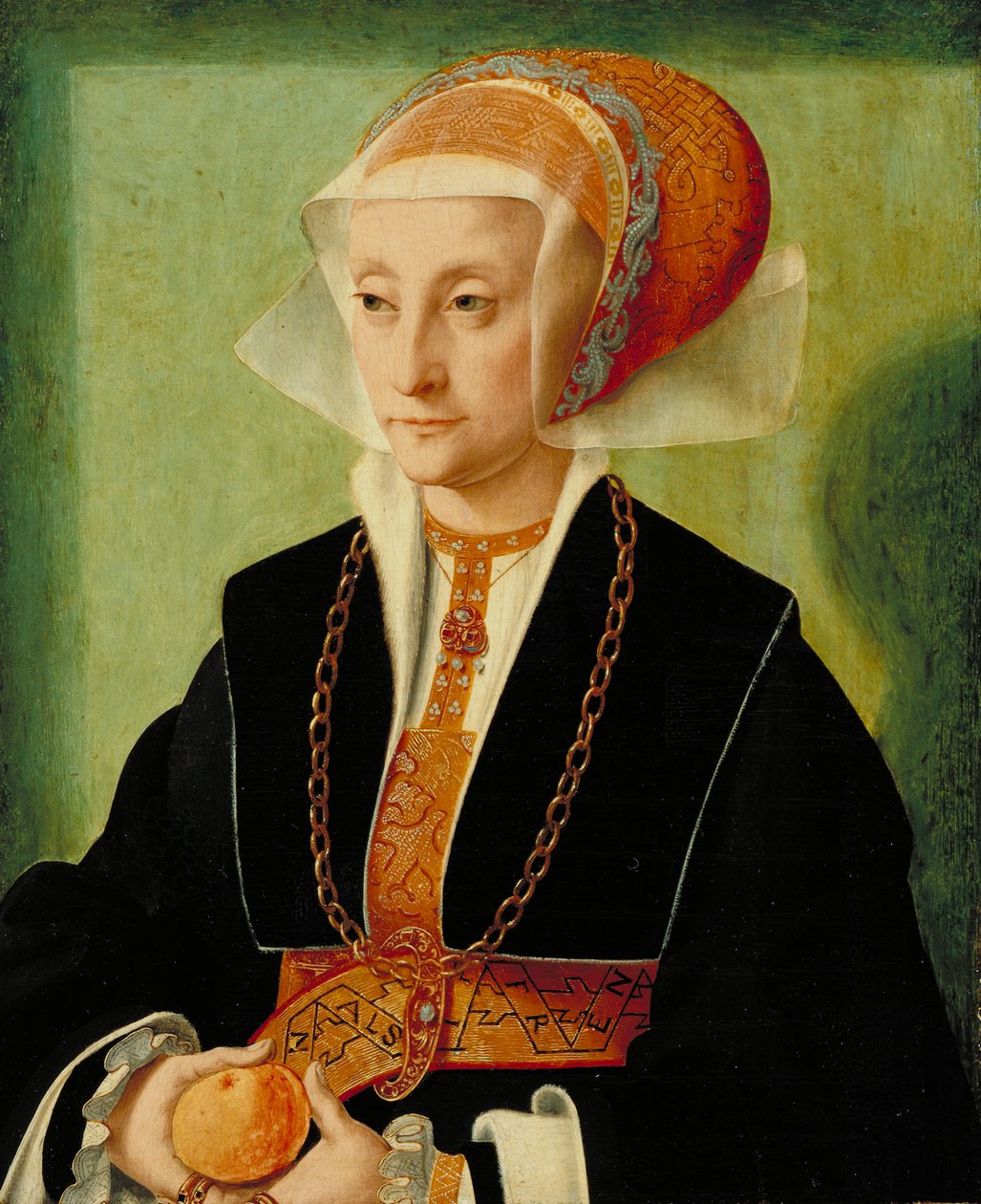 貴婦人の肖像、c.1539 作： バルトロメウス・ブルーイン