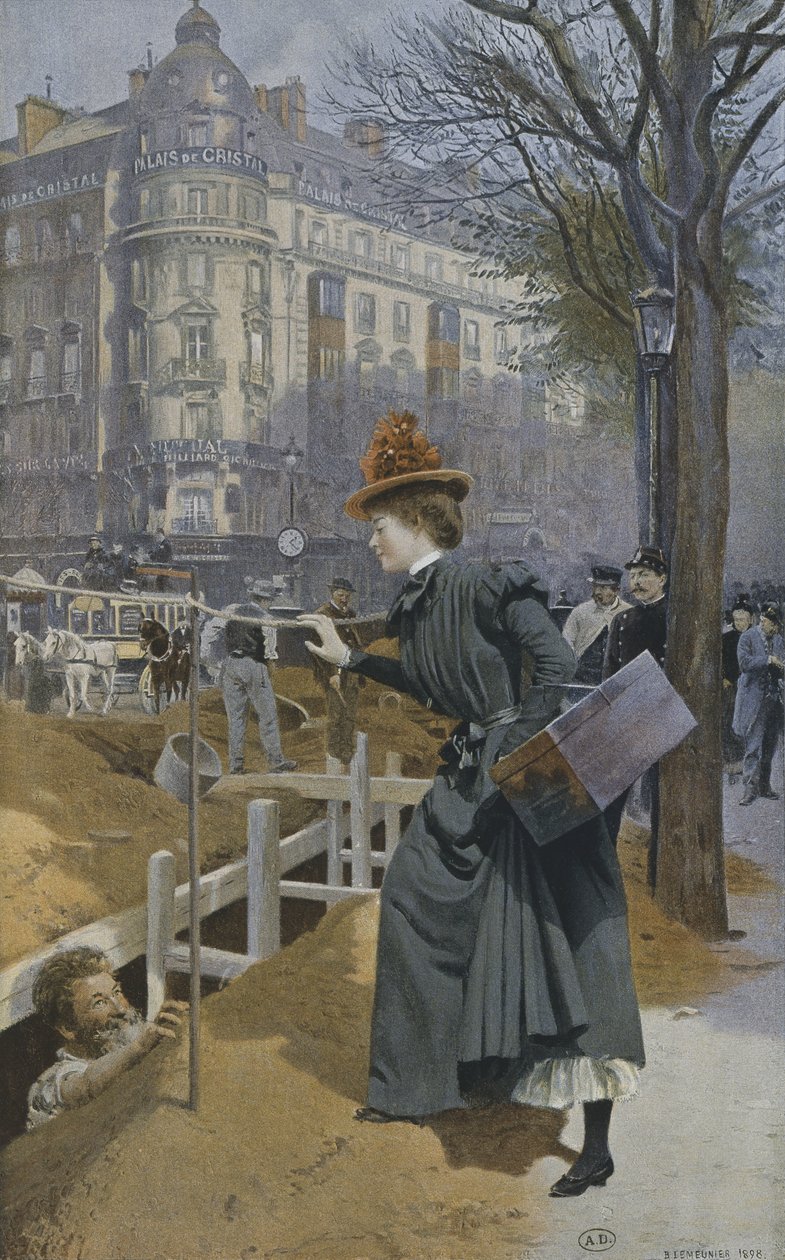 パリの使いの少女、1898年 作： バジル・レムニエ