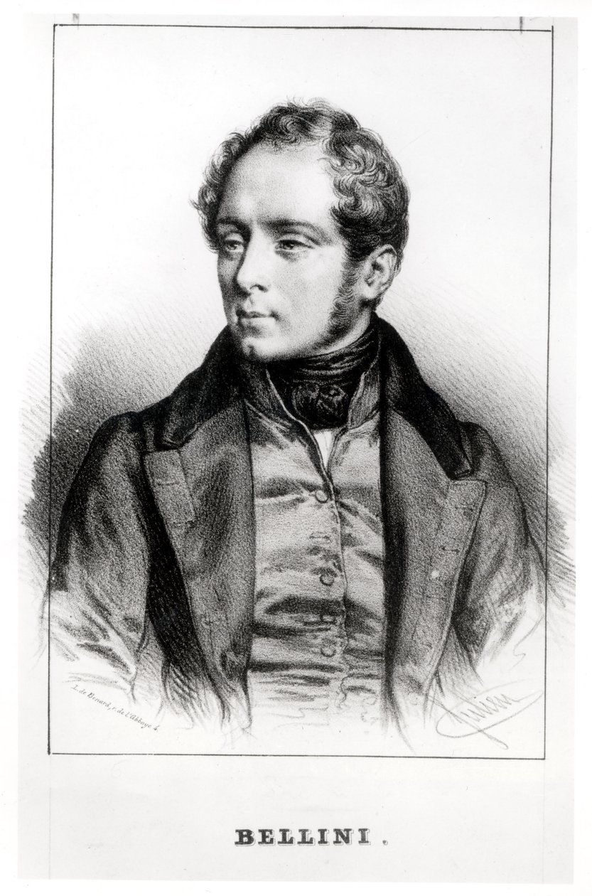 ヴィンチェンツォ・ベリーニの肖像（1801-35） 作： ロバート・ベナード