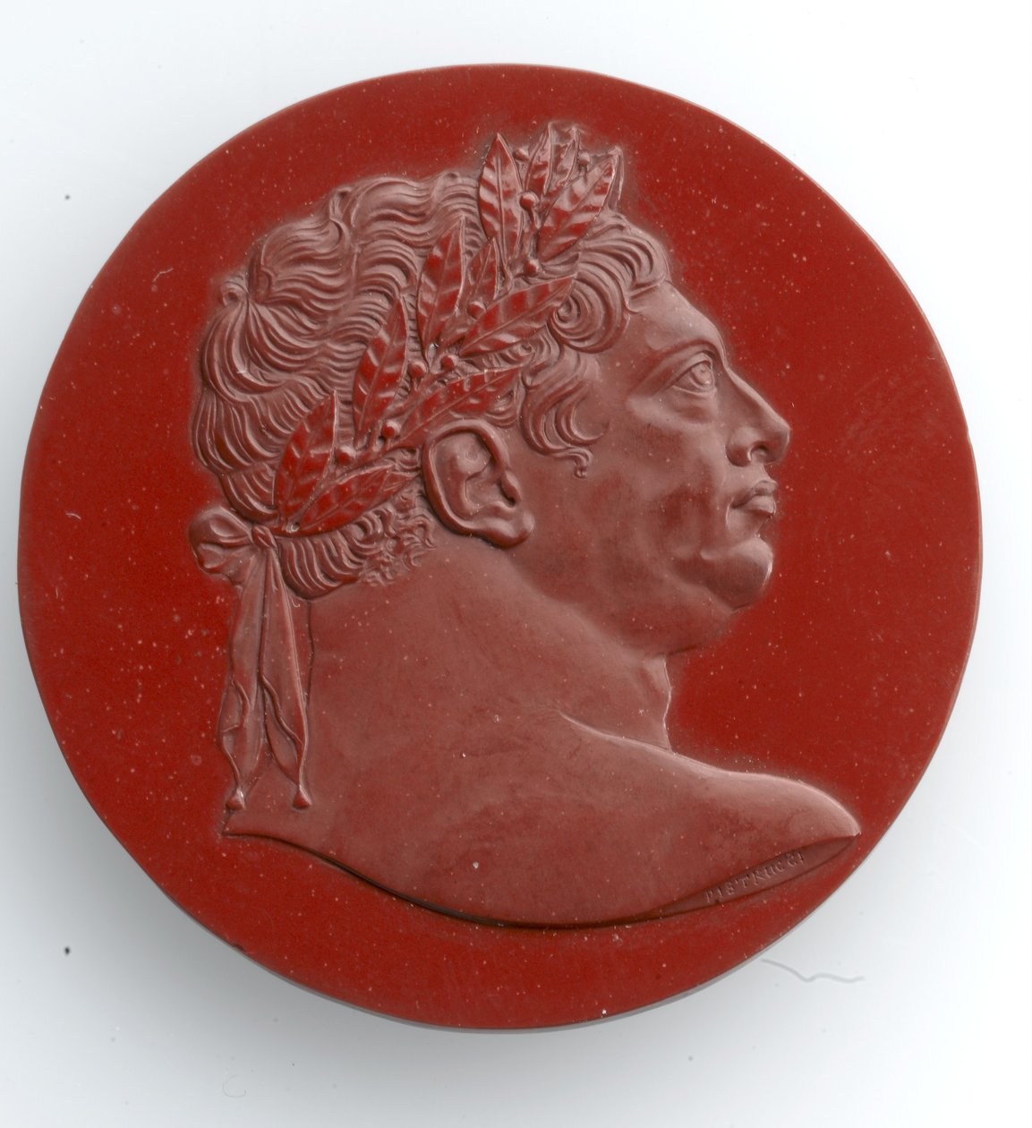 ジョージIIIのカメオ、1816年（ジャスパー） 作： ベネデット・ピストルッチ