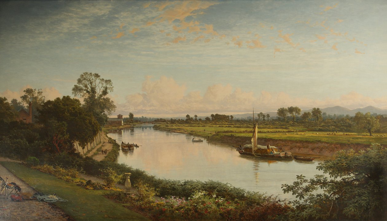 Smooth Severn Stream、1886 作： ベンジャミンウィリアムズリーダー