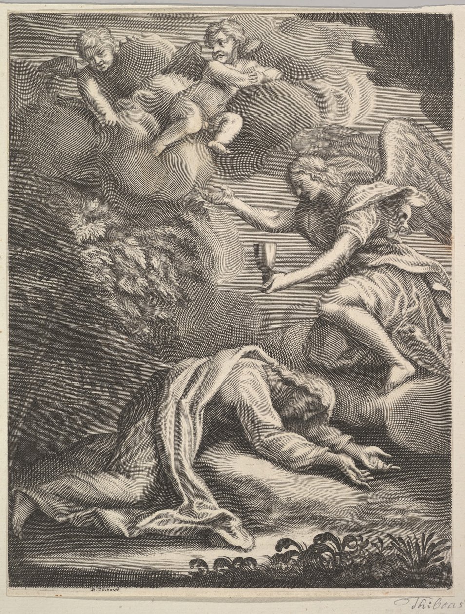 庭の苦しみ、1680-1719。 作： Benoit Thiboust