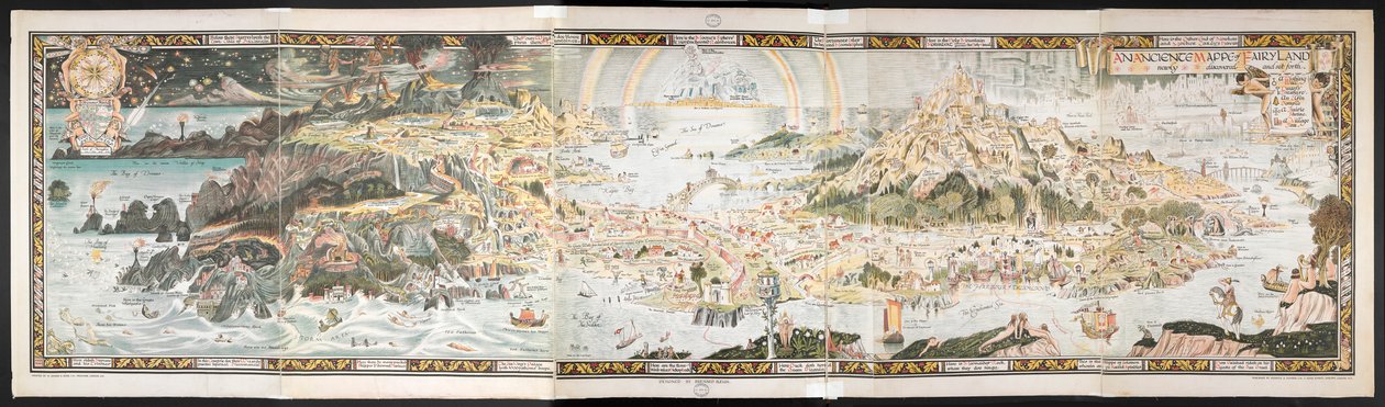 妖精の国の古代地図 作： バーナード・スレー