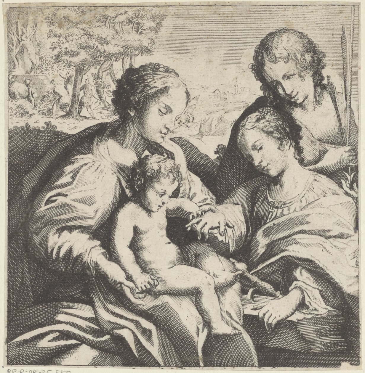 聖カタリナの神秘的な結婚 作： Bernardino Capitelli
