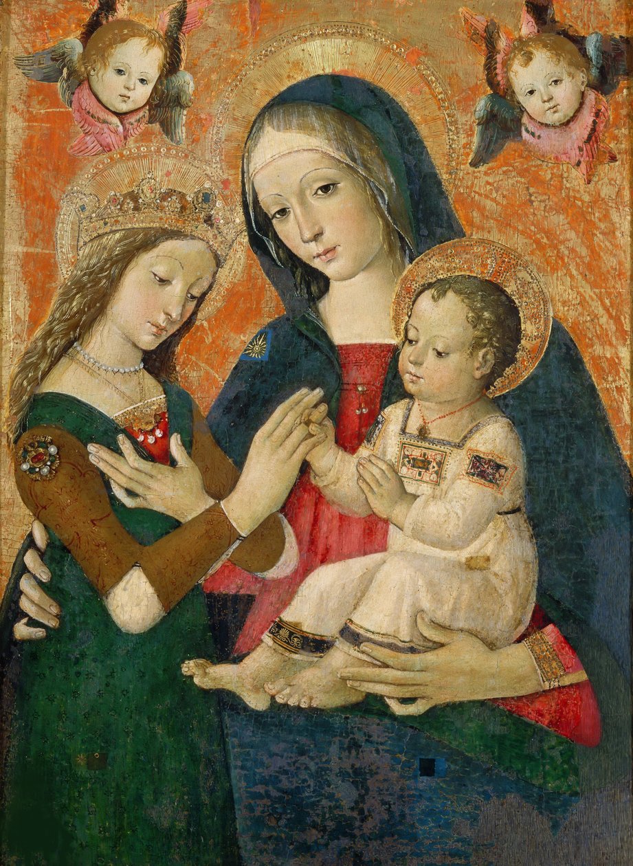 聖カタリナの神秘的な結婚. 作： Bernardino Pinturicchio