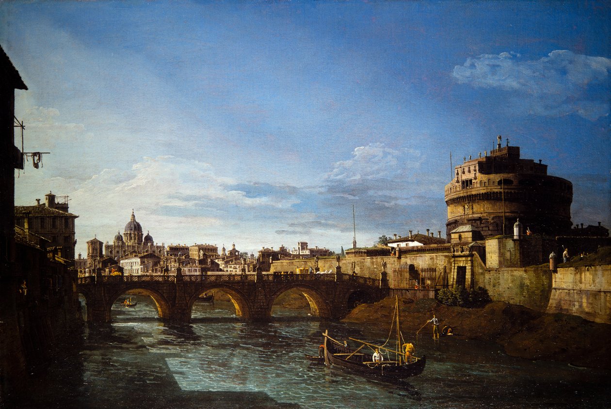 ローマの2つの景観 作： ベルナルド・ベロット（カナレット）