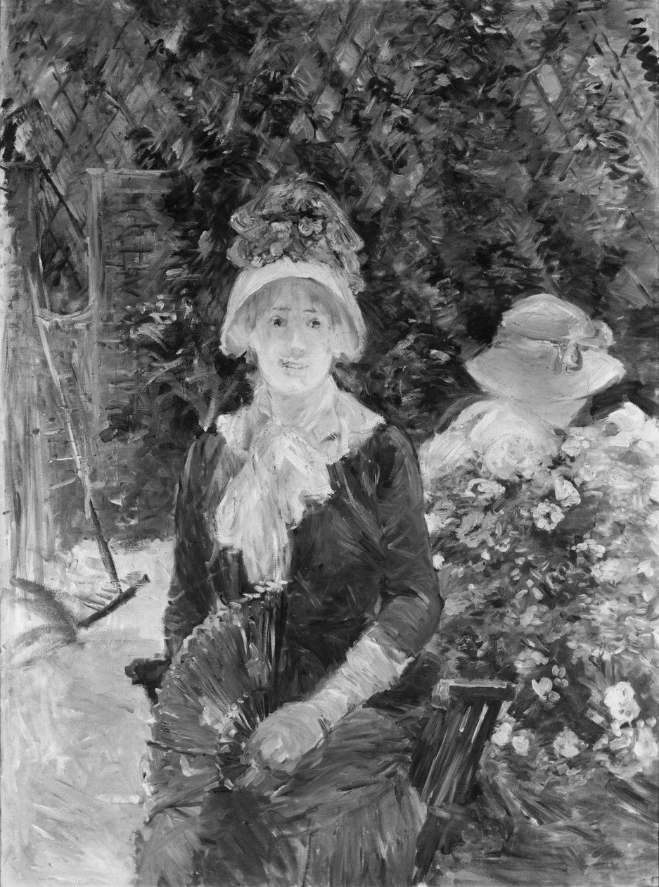 庭の若い女性 作： ベルト・モリゾ