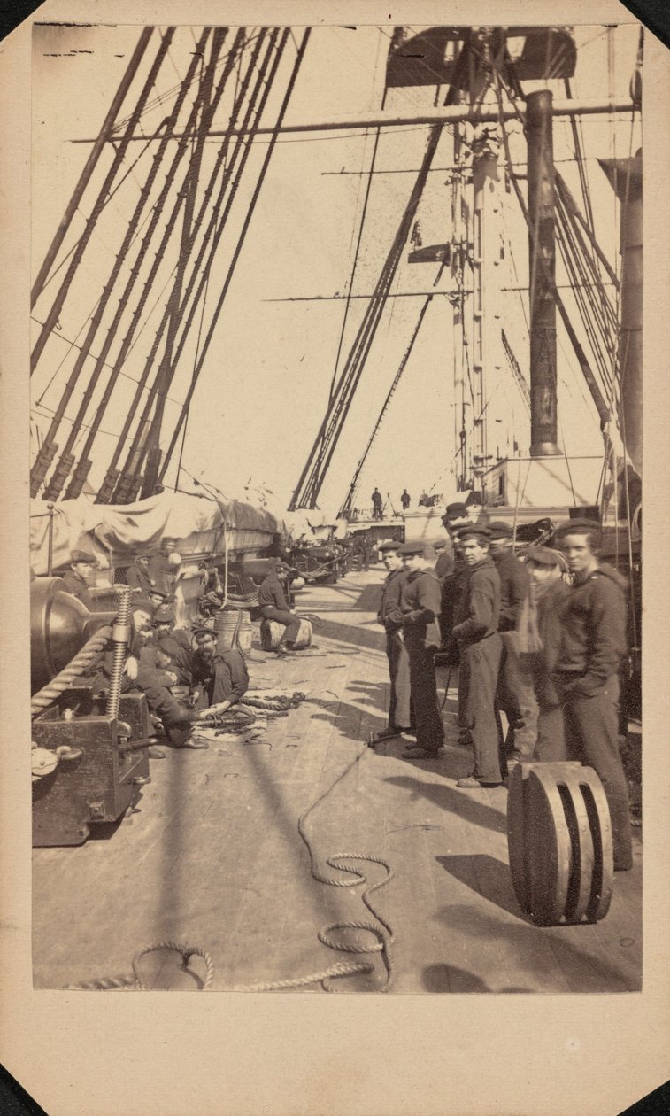 USSニューハンプシャー、1864-1865年頃（写真） 作： ブラウベルト＆ハバード