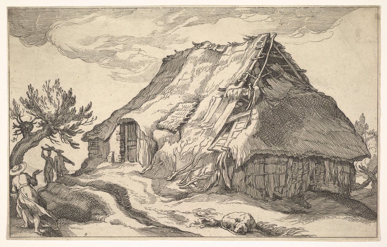 農家のある風景、1613年。 作： ボエティウス・アダムス・ボルスワート