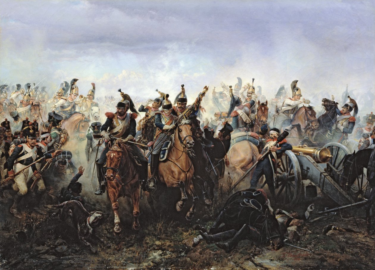 1814年3月25日、1891年3月25日のラフェールシャンプノワーズの戦い 作： ボグダン・ウィレワルデ