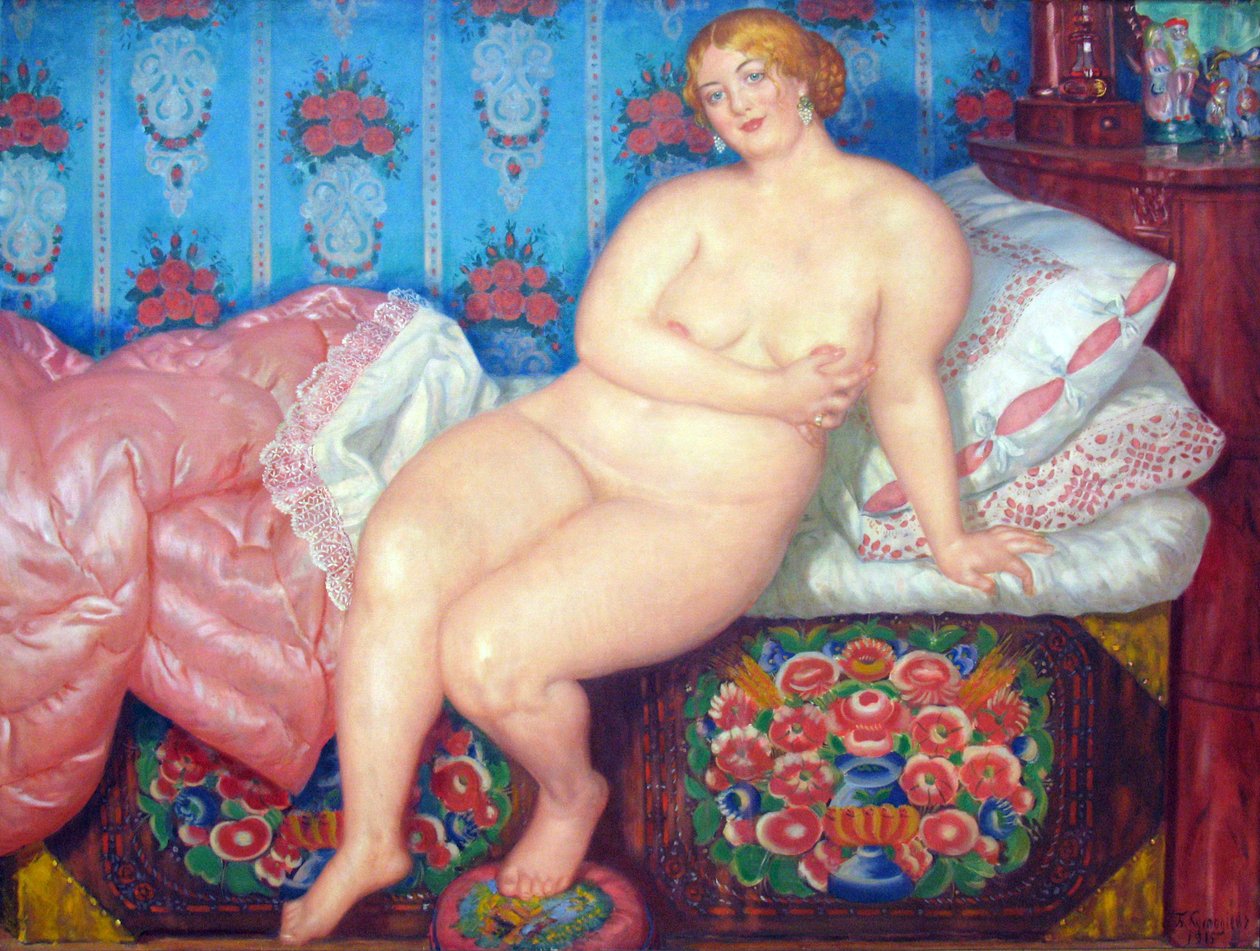 美しさDeutsch：Die Schone、1915n：、1915.。 n：、1915。ん 作： ボリス・ミハイロヴィチ・クストーディエフ
