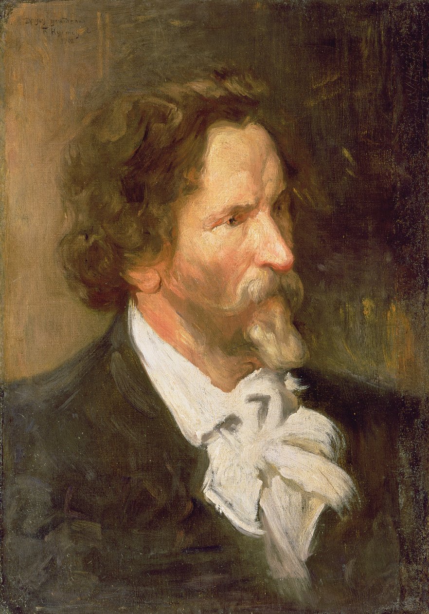 イリヤ・レーピンの肖像（1844-1930）、1902 作： ボリス・ミハイロヴィチ・クストーディエフ