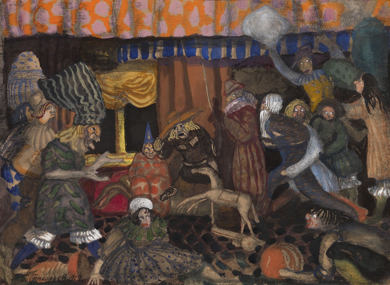 子供の仮面舞踏会、1912 作： ボリス・ドミトリエヴィッチ・グリゴリエフ