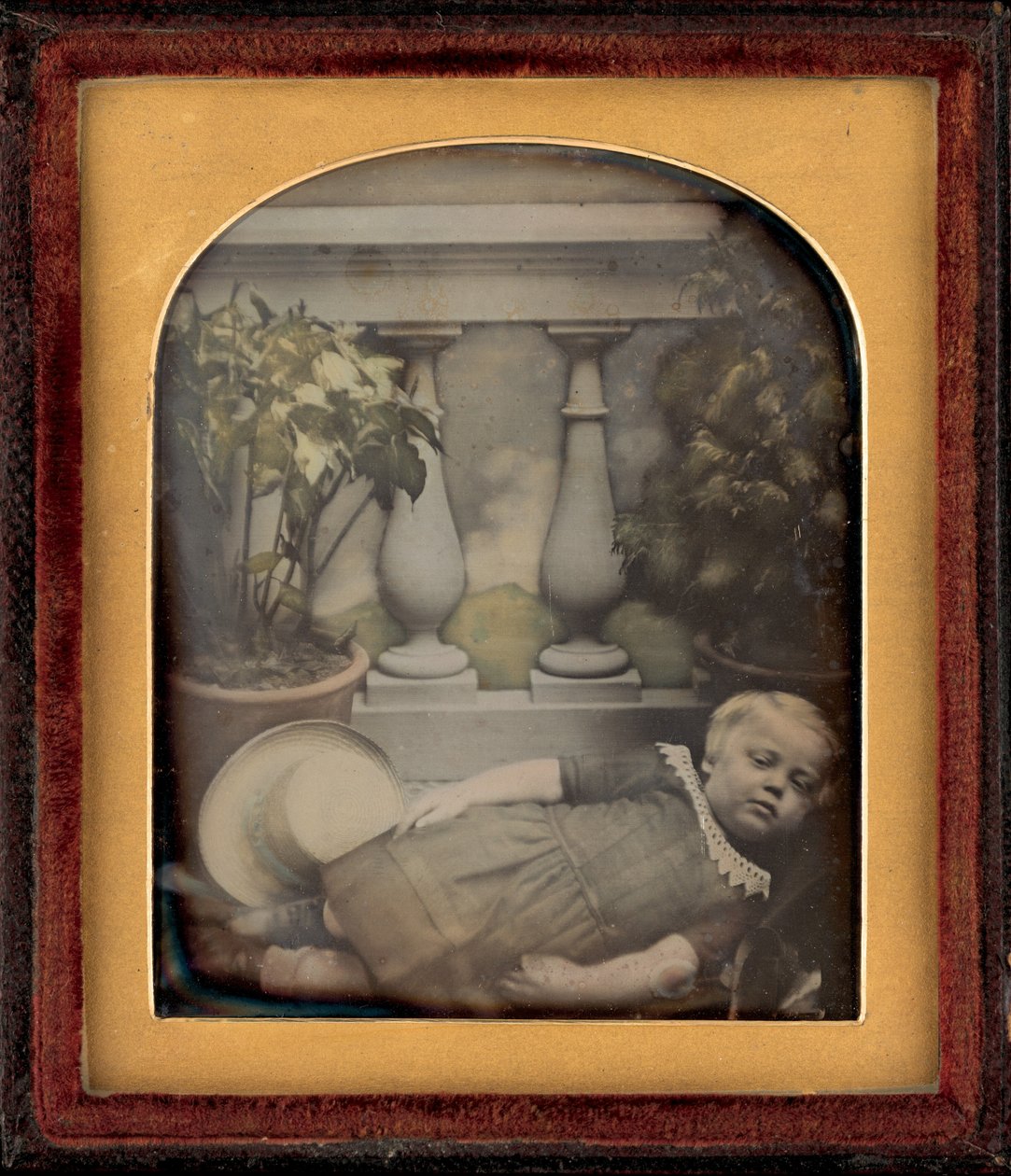 子供の肖像,c.1850年（写真） 作： イギリスの写真家