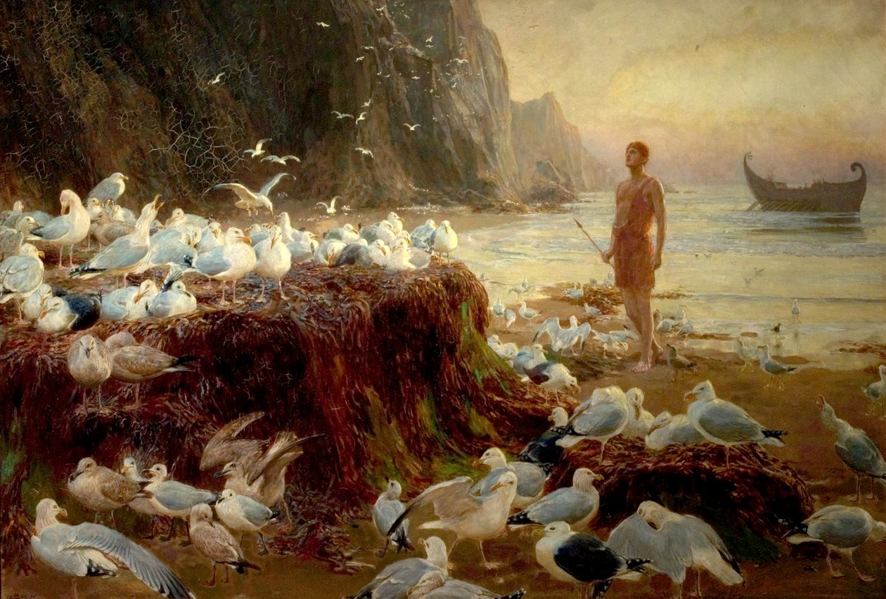 旧世界の放浪者、1887 作： ブリトン・リヴィエール