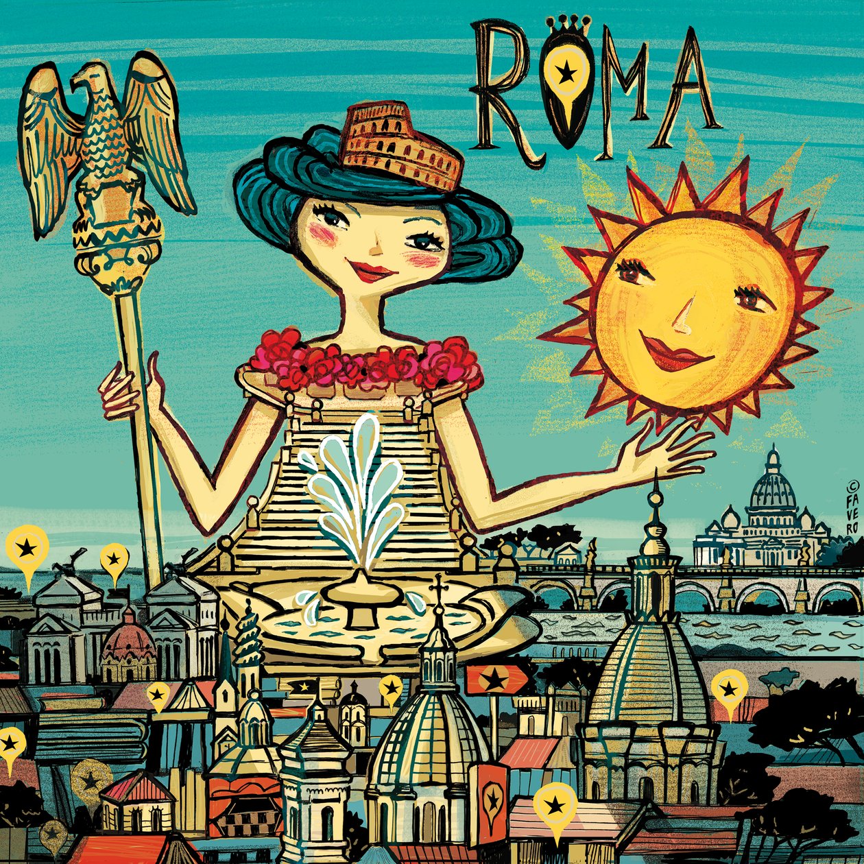 ROMA（インクとデジタル） 作： コスタンツァ・ファヴェロ