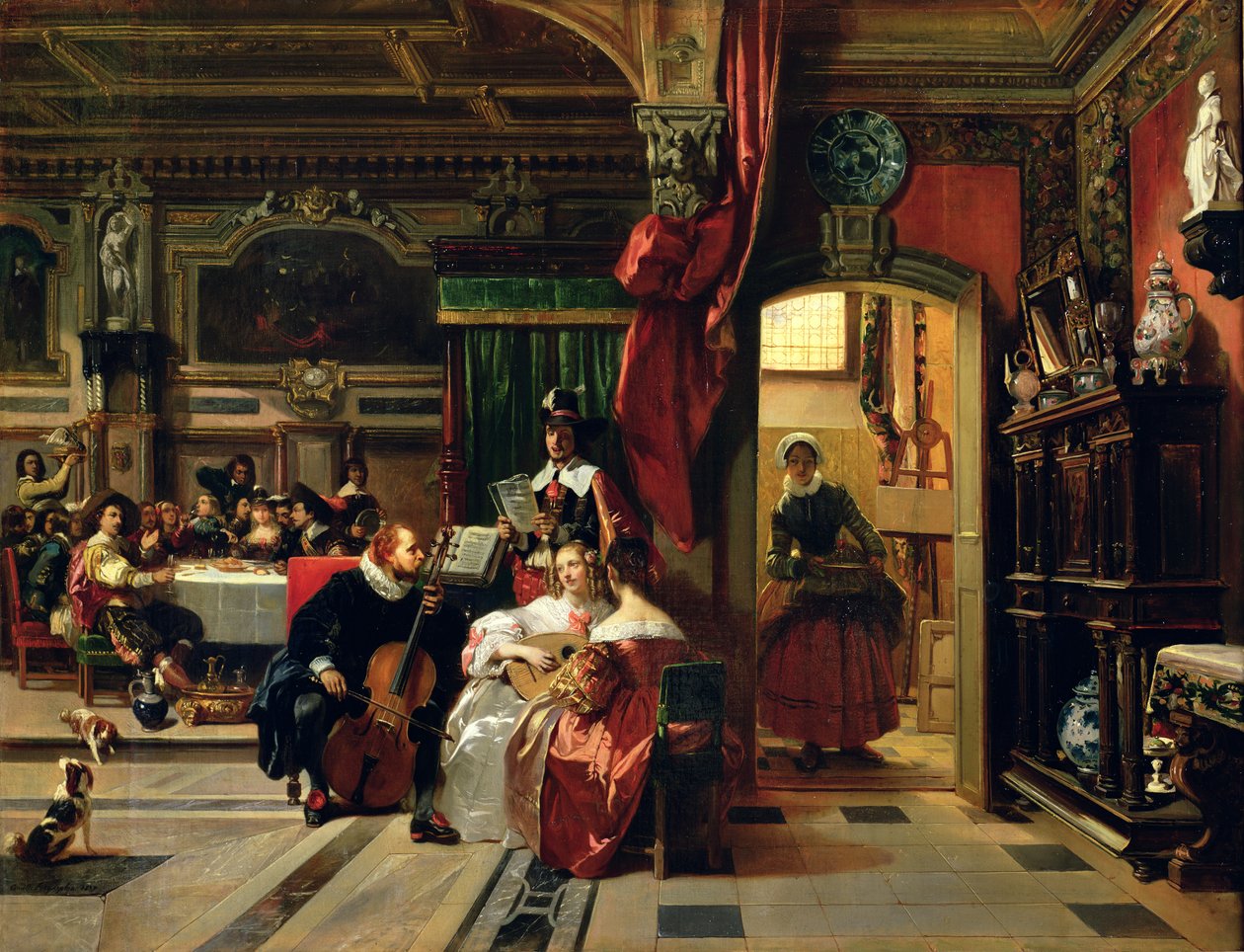 1837年ロンドンのサーアンソニーヴァンダイク（1599-1641） 作： カミーユ・ジョゼフ・エティエンヌ・ロクプラン