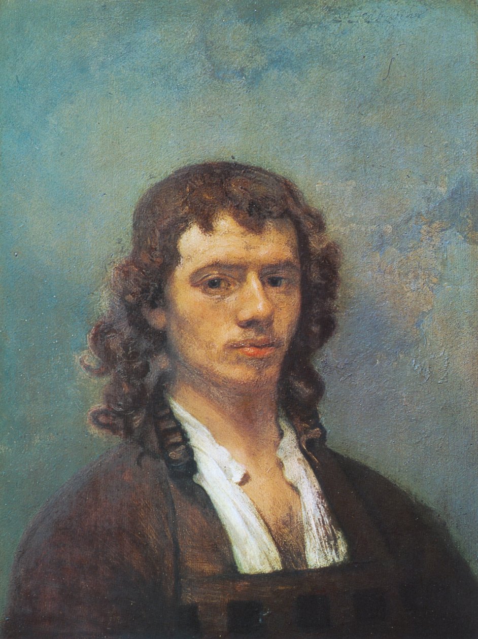 おそらくCarel Pietersz Fabritiusの肖像 作： カレル・ファブリティウス