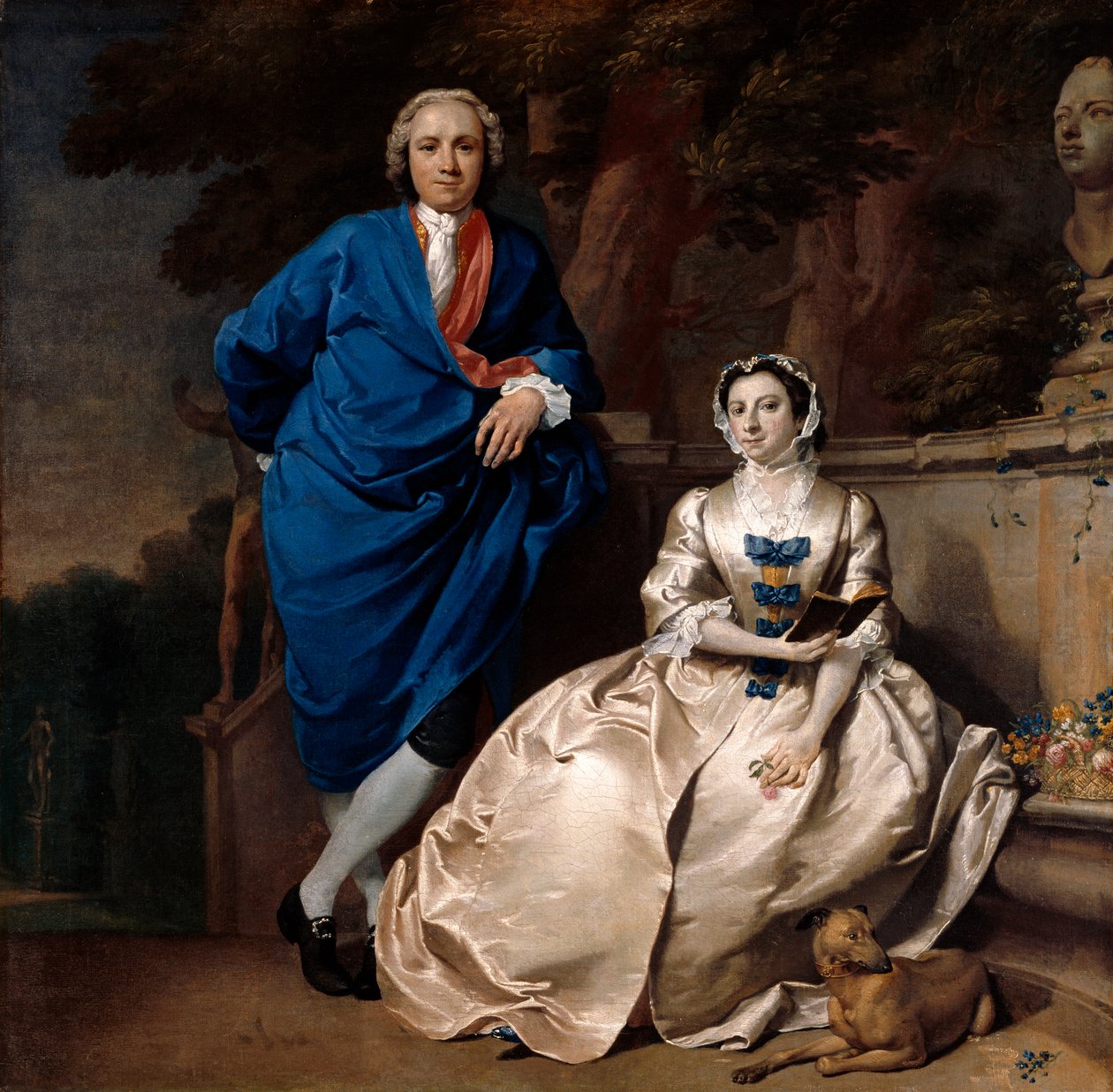 ジョージマイケルモーザーと彼の妻、メアリーギニアの肖像、1742年頃 作： カールマーカスタッシャー