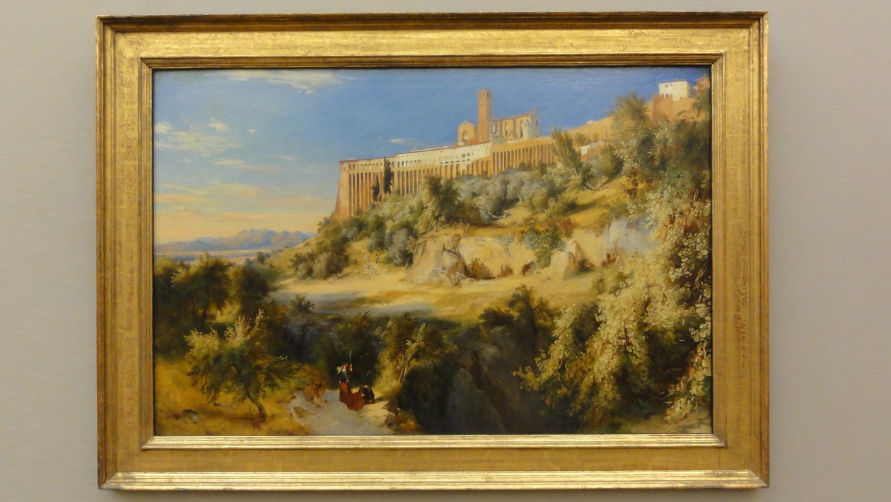 ドイツ語：Blick auf Assisi アッシジの眺め 作： カール・ブレッヘン