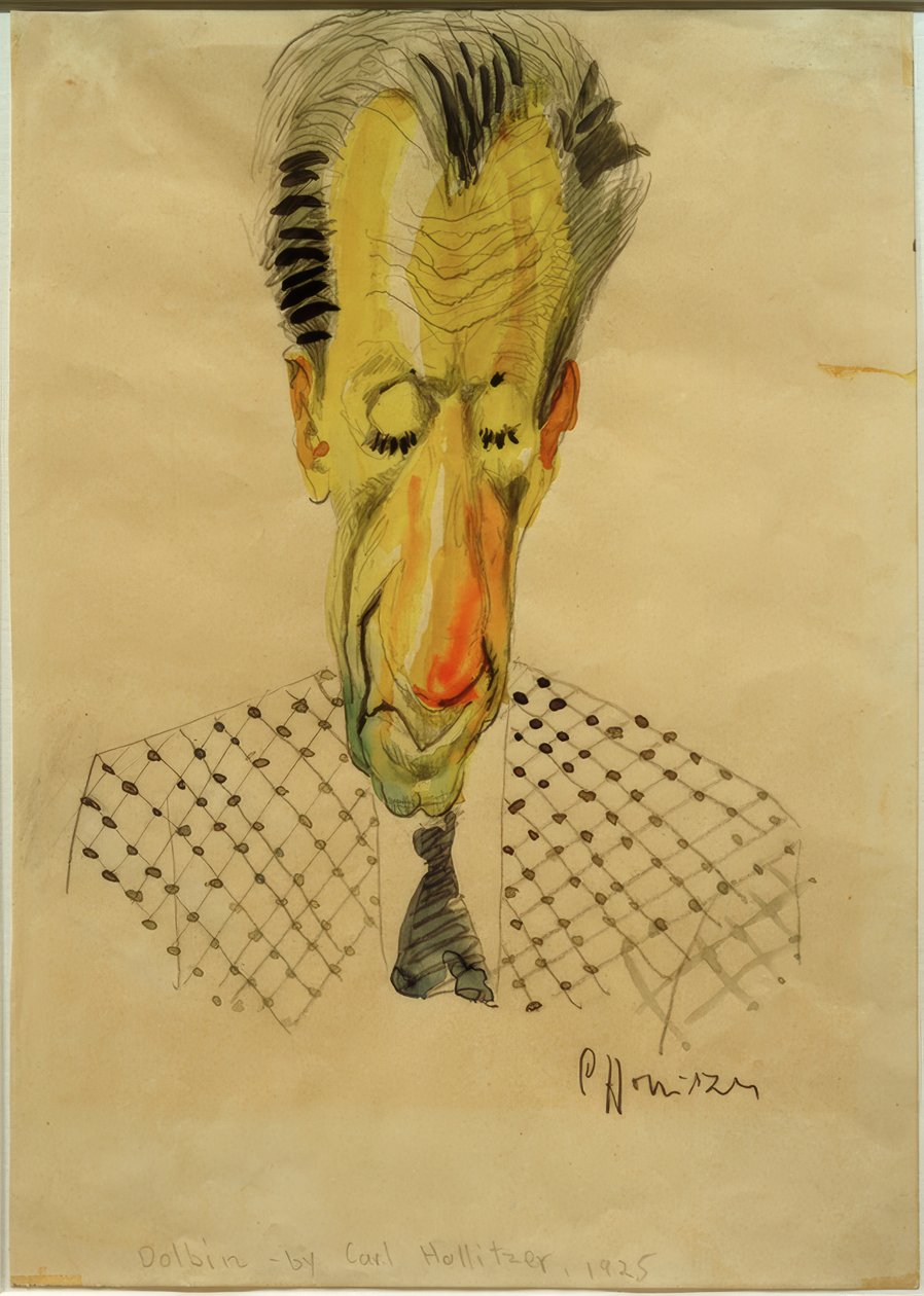 BFDolbin - C.-Fによる似顔絵。 Hollitzer、1925 作： カール・レオポルド・ホリッツァー
