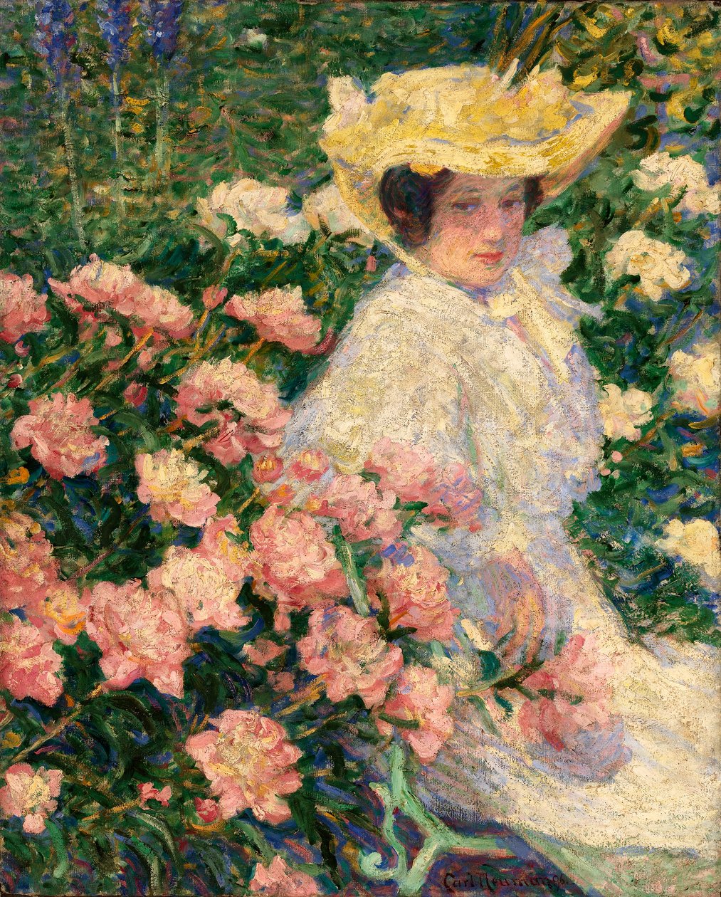 画家の妻ヘレーネの肖像 作： カール・ニューマン